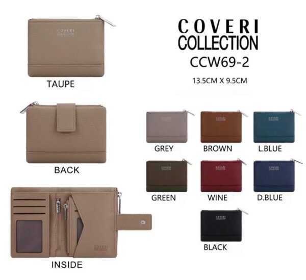 Monedero Sintético Coveri Collection de Mujer con Caja y Tarjetero Extraíble-All- Mayorista España