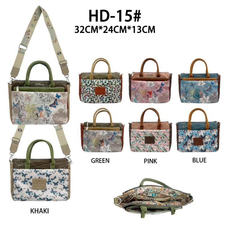 Bolso de Mano con Diseño Mariposa Sweet Candy y Bolsillo Frontal para Mujer