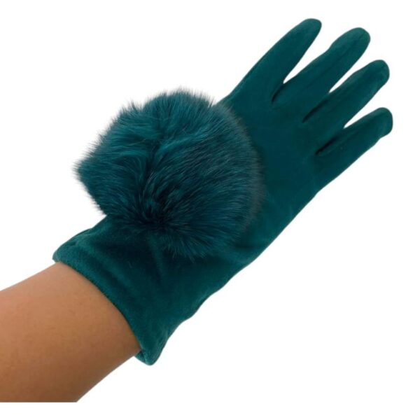 Cómodos Guantes de Mujer con Pompón de Pelito y Bonito Diseño - Imagen 6