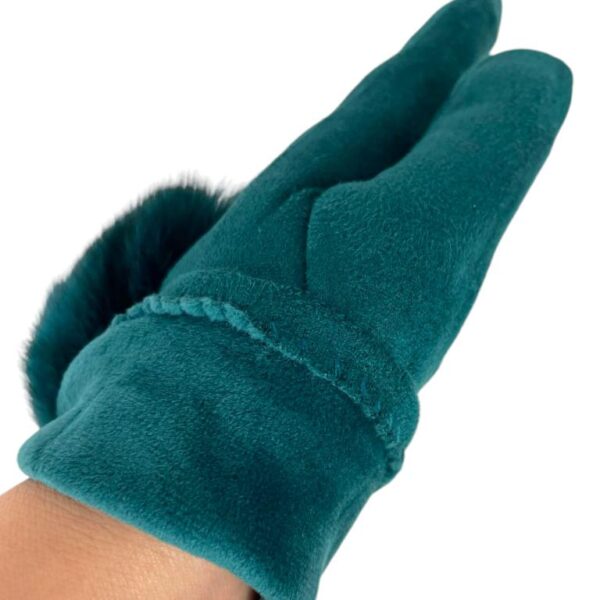 Cómodos Guantes de Mujer con Pompón de Pelito y Bonito Diseño - Imagen 8