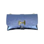 Bolso de Piel Italiano para Mujer con Diseño Dorado H y Asa Extraíble tipo Cadena - Imagen 8