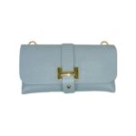 Bolso de Piel Italiano para Mujer con Diseño Dorado H y Asa Extraíble tipo Cadena - Imagen 4