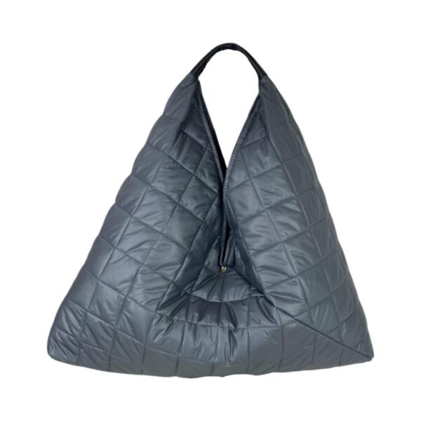 Amplio Bolso Acolchado tipo Hobo de Mujer con Gran Capacidad y Cierre de Botón - Imagen 3