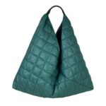 Amplio Bolso Acolchado tipo Hobo de Mujer con Gran Capacidad y Cierre de Botón - Imagen 5