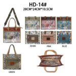 Bolso Shopper con Diseño Mariposa Sweet Candy y Bolsillo Trasero para Mujer