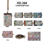 Monedero Compacto de Mujer con Diseño Mariposa Sweet Candy y Asa de Mano