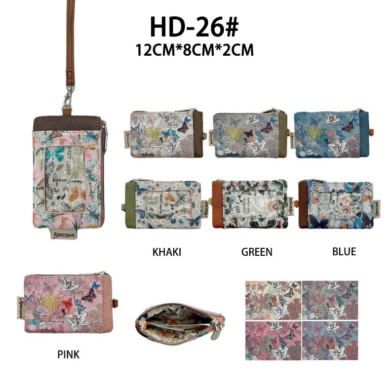 Monedero Compacto de Mujer con Diseño Mariposa Sweet Candy y Asa de Mano-All Monedero Compacto de Mujer con Diseño Mariposa Sweet Candy y Asa de Mano - Imagen 1