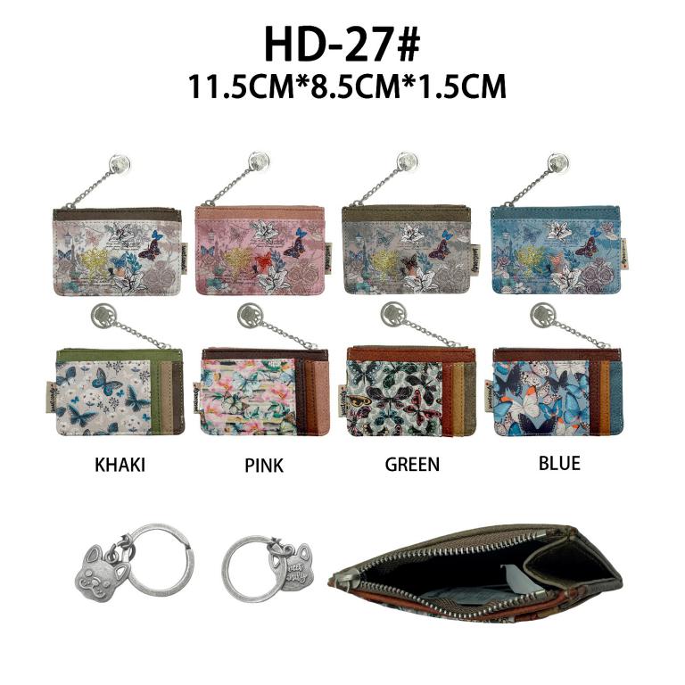 Monedero Compacto con Diseño Mariposa Sweet Candy y Anilla de Mujer