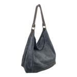Bolso Hobo Piel de Serraje para Mujer con Asa de Cuero y Gran Capacidad - Imagen 4
