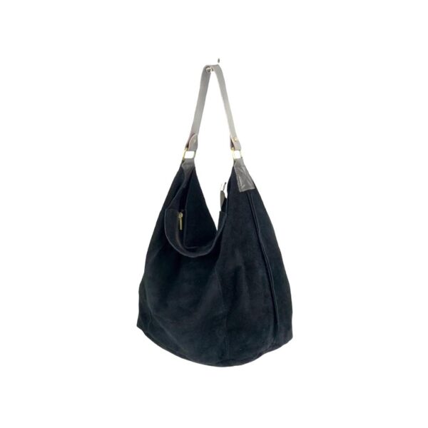 Bolso Hobo Piel de Serraje para Mujer con Asa de Cuero y Gran Capacidad - Imagen 11