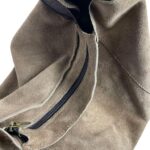 Bolso Hobo Piel de Serraje para Mujer con Asa de Cuero y Gran Capacidad - Imagen 18