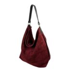 Bolso Hobo Piel de Serraje para Mujer con Asa de Cuero y Gran Capacidad - Imagen 12