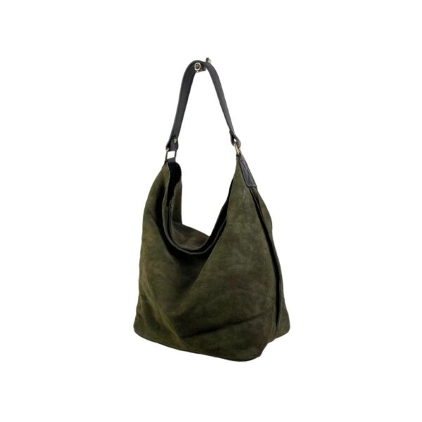 Bolso Hobo Piel de Serraje para Mujer con Asa de Cuero y Gran Capacidad - Imagen 14