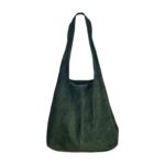 Amplio Bolso de Hombro en Piel de Serraje con Cierre de Cremallera para Mujer - Imagen 5