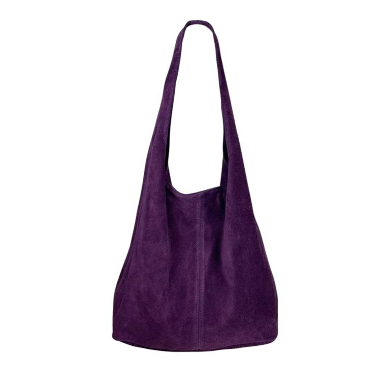 CG57593-U Amplio Bolso de Hombro en Piel de Serraje con Cierre de Cremallera para Mujer - Imagen 1