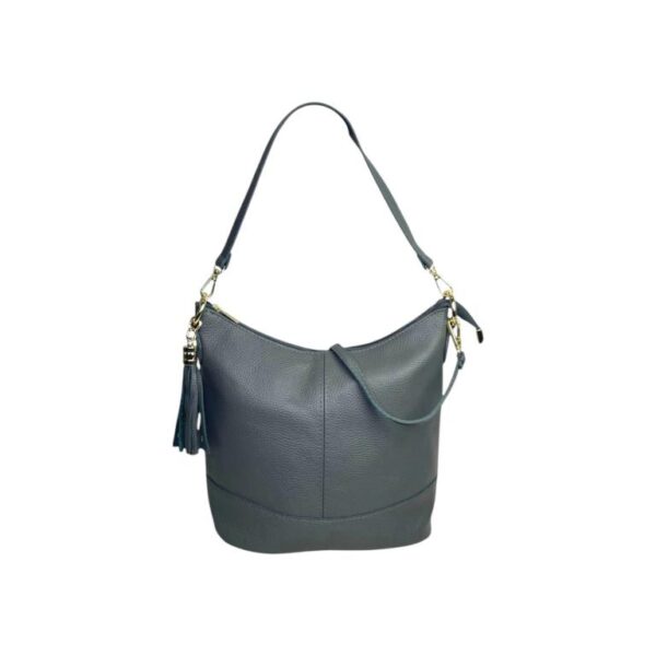 Bolso de Hombro en Piel con Bolsillo Trasero, Enganche Dorado y Asa Larga Mujer - Imagen 31