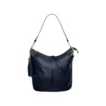 Bolso de Hombro en Piel con Bolsillo Trasero, Enganche Dorado y Asa Larga Mujer - Imagen 32