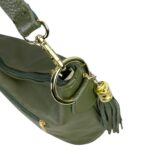 Bolso de Hombro en Piel con Bolsillo Trasero, Enganche Dorado y Asa Larga Mujer - Imagen 40