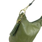 Bolso de Hombro en Piel con Bolsillo Trasero, Enganche Dorado y Asa Larga Mujer - Imagen 39