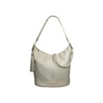Bolso de Hombro en Piel con Bolsillo Trasero, Enganche Dorado y Asa Larga Mujer - Imagen 35