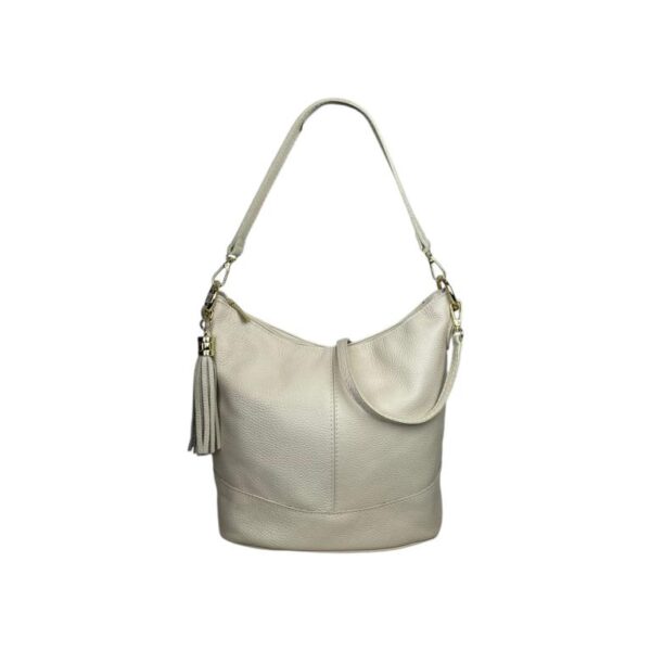 Bolso de Hombro en Piel con Bolsillo Trasero, Enganche Dorado y Asa Larga Mujer - Imagen 35