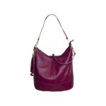 Bolso de Hombro en Piel con Bolsillo Trasero, Enganche Dorado y Asa Larga Mujer - Imagen 36