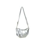Bolso Bandolera de Mujer en Piel Italiana con Diseño Medialuna y Efecto Brillante - Imagen 2