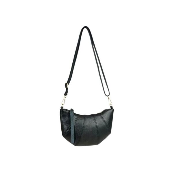 Bolso Bandolera de Mujer en Piel Italiana con Diseño Medialuna y Tira Bandolera - Imagen 8