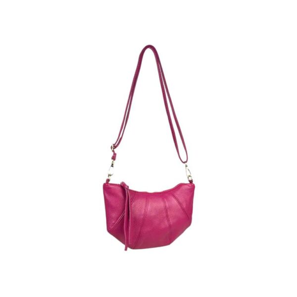 Bolso Bandolera de Mujer en Piel Italiana con Diseño Medialuna y Tira Bandolera - Imagen 5