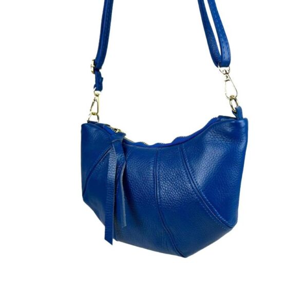 Bolso Bandolera de Mujer en Piel Italiana con Diseño Medialuna y Tira Bandolera - Imagen 13