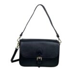 Bolso Bandolera de Piel Italiana con Asa Corta y Bolsillo Trasero para Mujer - Imagen 3