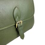 Bolso Bandolera de Piel Italiana con Asa Corta y Bolsillo Trasero para Mujer - Imagen 14