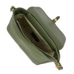 Bolso Bandolera de Piel Italiana con Asa Corta y Bolsillo Trasero para Mujer - Imagen 11