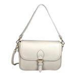 Bolso Bandolera de Piel Italiana con Asa Corta y Bolsillo Trasero para Mujer - Imagen 6