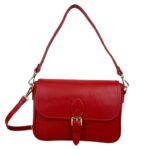 Bolso Bandolera de Piel Italiana con Asa Corta y Bolsillo Trasero para Mujer - Imagen 4