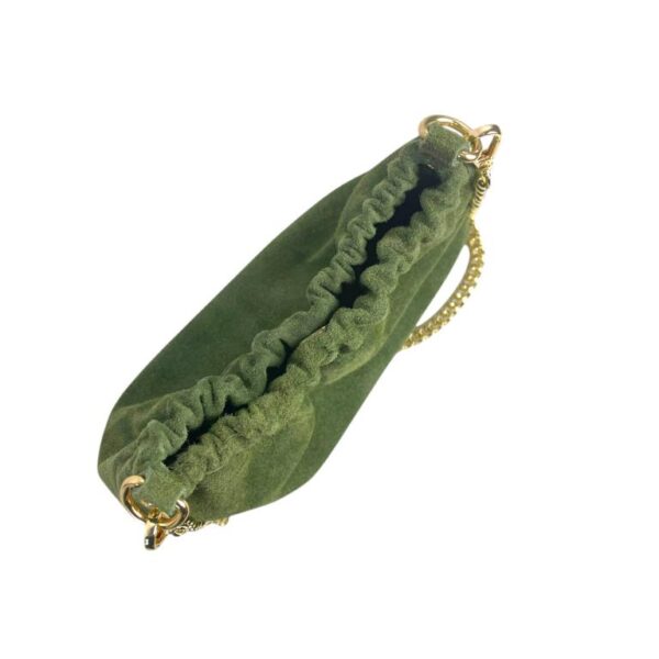 Bolso Bucket de Piel con 2 Asas de Cadena y Cierre de Imán Tipo Botón Mujer - Imagen 17