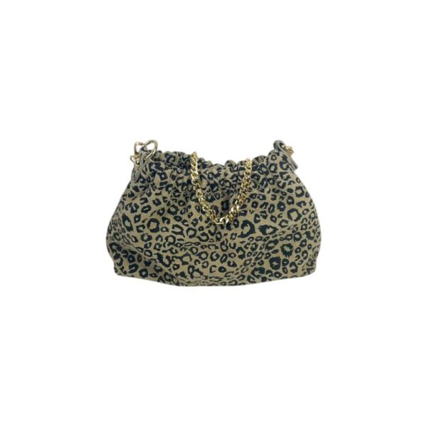 Bolso Bucket de Piel con 2 Asas de Cadena y Cierre de Imán Tipo Botón Mujer - Imagen 6