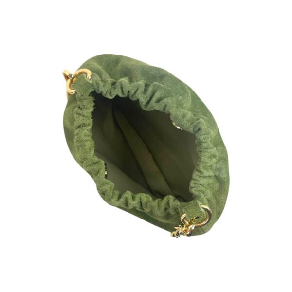 Bolso Bucket de Piel con 2 Asas de Cadena y Cierre de Imán Tipo Botón Mujer - Imagen 20