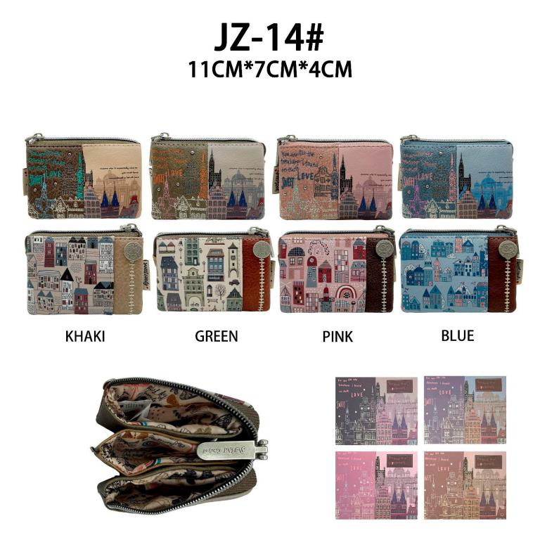 Monedero Sweet Candy con Diseño Ciudad y 3 Compartimentos para Mujer