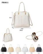 Bolso Sintético de Mano con 2 Compartimentos Frontales y 3 Interiores de Mujer - Imagen 2