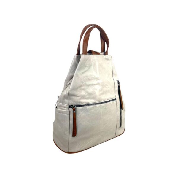 Mochila Antirrobo Sintética de Mujer con Bolsillos Exteriores y Cierre de Cremallera - Imagen 14