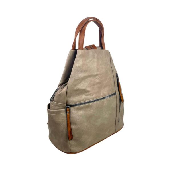 Mochila Antirrobo Sintética de Mujer con Bolsillos Exteriores y Cierre de Cremallera - Imagen 17