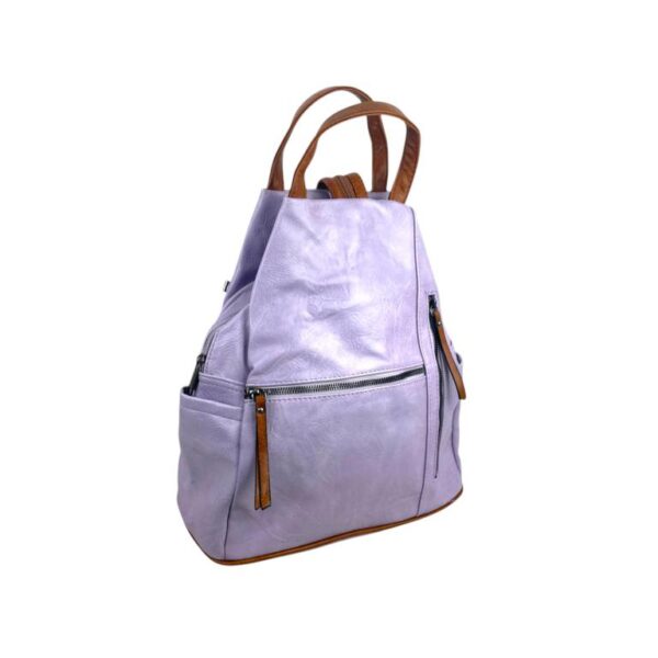 Mochila Antirrobo Sintética de Mujer con Bolsillos Exteriores y Cierre de Cremallera - Imagen 3