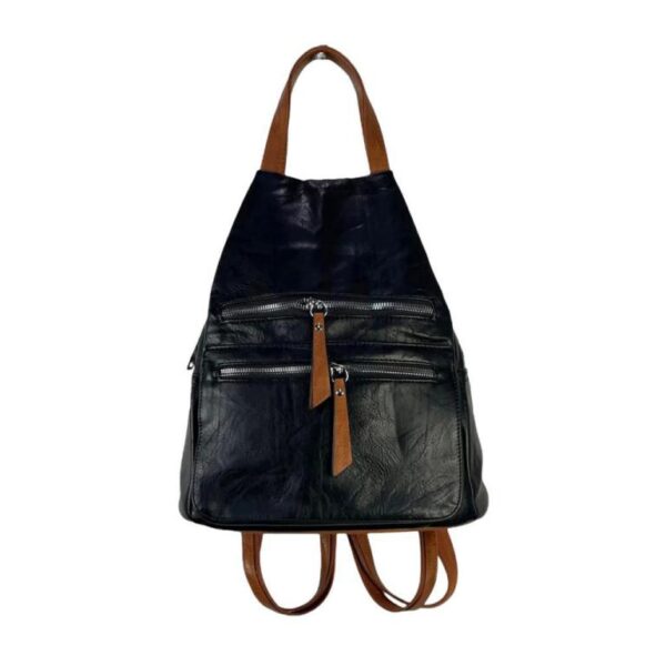 Mochila Antirobo Sintética de Mujer con 3 Bolsillos Exteriores y Cierre de Cremallera - Imagen 11