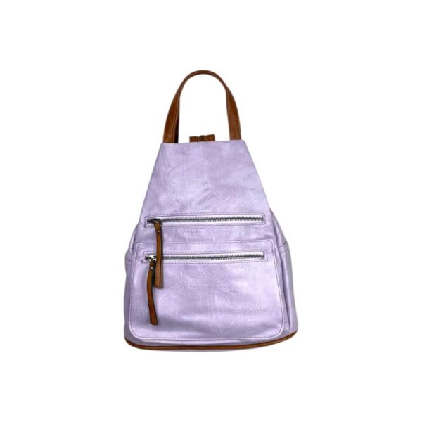 Mochila Antirobo Sintética de Mujer con 3 Bolsillos Exteriores y Cierre de Cremallera - Imagen 8