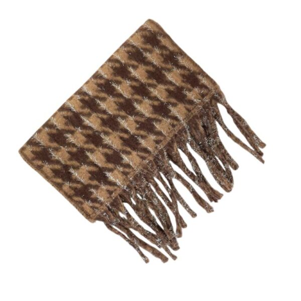 Bonita Bufanda de Lana y Cashmere para Mujer con Diseño Pico de Gallo - Imagen 2