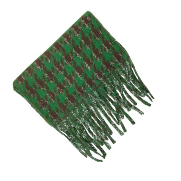 Bonita Bufanda de Lana y Cashmere para Mujer con Diseño Pico de Gallo - Imagen 4