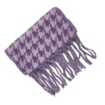 Bonita Bufanda de Lana y Cashmere para Mujer con Diseño Pico de Gallo - Imagen 7