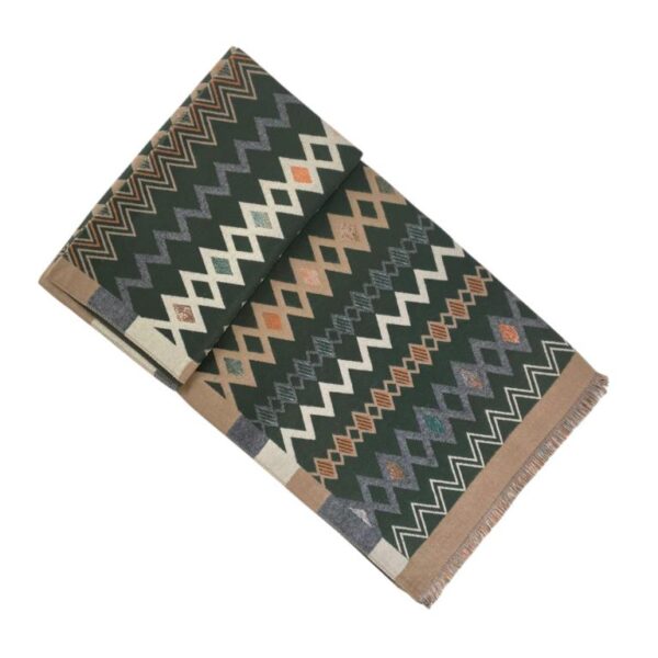 Cómoda Bufanda de Lana con Precioso Diseño y Colores de Mujer - Imagen 9