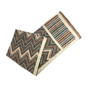Bonita Bufanda de Lana para Mujer con Precioso Diseño y Talla Única-Negro- Mayorista España